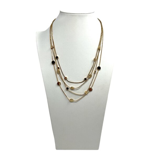 Unbranded Gold Finish Four Strand Adjustable Chain Necklace - Picture 9 of 13